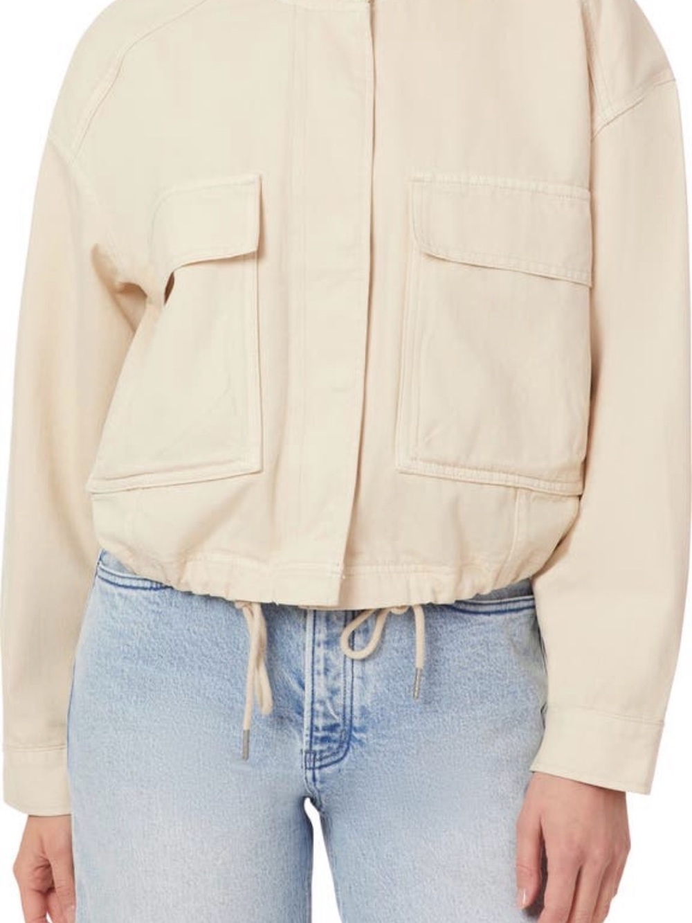 Scotch & Soda Amsterdam Cream Oversized Jacket Sz M NWT - Picture 5 of 13